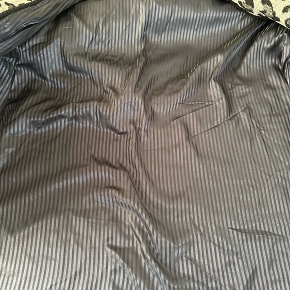 Anthropologie Elevenses gray animal print swing trapeze coat ladies size Small - Picture 10 of 13